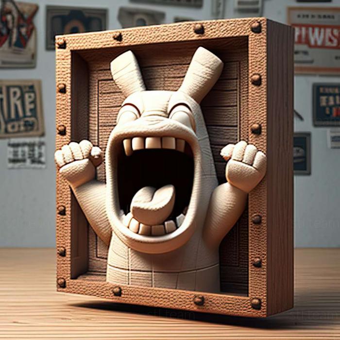 3D model Raving Rabbids  Party Collection game (STL)
